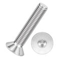 5Pcs[M10-1.5x50] Flat Head Socket Cap Screw Countersunk Bolt - Walmart.com
