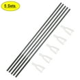 thumbnail image 1 of 5Pcs M2 x 28mm One End Threaded 300mm Long Metal Push Rods w 5Pcs Nylon Clevis 1.5x20mm, 1 of 4