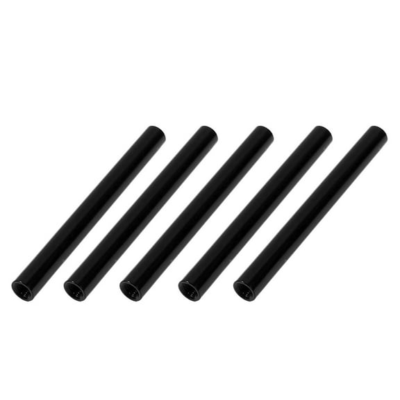 5Pcs M3 x 50mm Round Aluminum Column Alloy Standoff Spacer Stud Fastener Black
