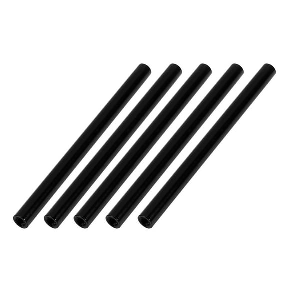 5Pcs M3 x 70mm Round Aluminum Column Alloy Standoff Spacer Stud Fastener Black