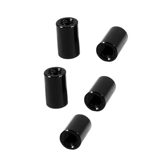 5Pcs M3 x 8mm Round Aluminum Column Alloy Standoff Spacer Stud Fastener Black