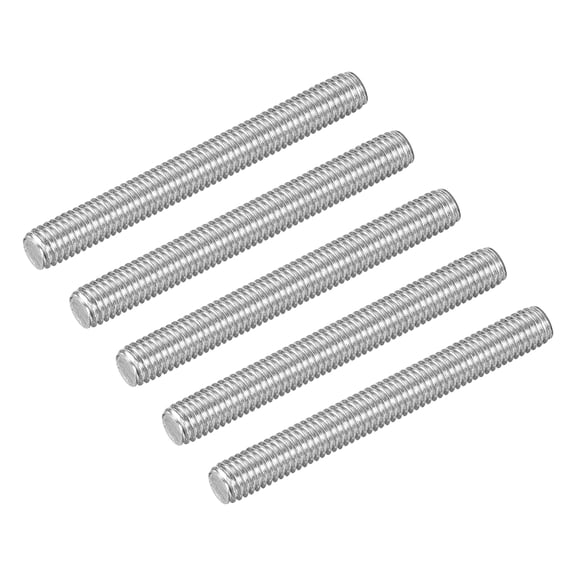 5Pcs M5-0.8x45mm Fully Threaded Rods, 304 Stainless Steel Thread Bar Studs