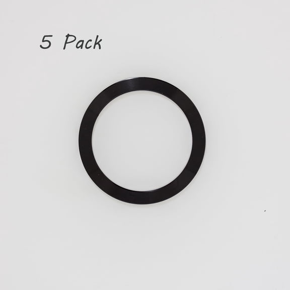 5Pcs Magnetic Phone Ring Holder for MagSafe, Universal Metal Rings Sticker Compatible for Magsafe Magnetic iPhone 14/13/12 Mini Pro Max,for Galaxy S23/S22/S21 Ultra and Phone Case - Black