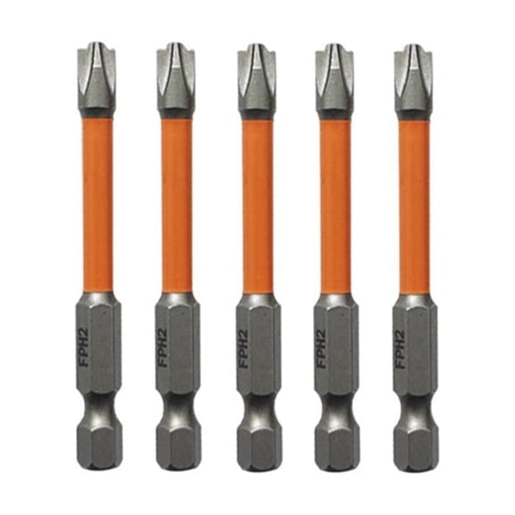 5Pcs Magnetic Special Slotted Cross Screwdriver Bit For Electrician Fph2
