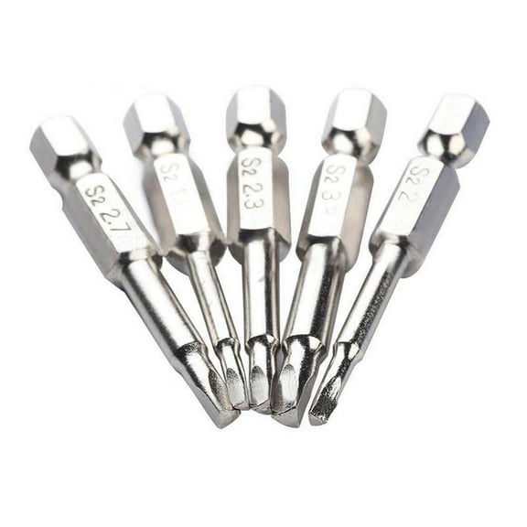 5Pcs Magnetic Triangle Head Screwdriver Bits S2 Stee Shank