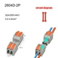thumbnail image 1 of Male to Female Mini Quick Wire Connectors Universal Compact Electrical Wiring Connectors Plug-in Conductor Terminal Blocks, 1 of 6