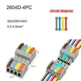 thumbnail image 1 of Mini Quick Wire Connectors Universal Compact Electrical Wiring Connectors Plug-in Conductor Terminal Blocks, 1 of 6