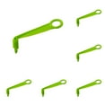 thumbnail image 1 of 5Pcs Manual Vegetable Spiralizer - Handheld Spiral Slicer for Carrot, Cucumber, Potato & Zucchini, Kitchen Tool to Make Healthy Veggie Noodles & Salad (Green), 1 of 2
