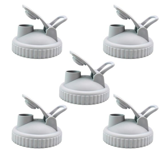 5Pcs Mason Jar Lids, Reusable Regular Mouth Canning Lids with Flip Top Lid Leak-Proof Seal for Regular Mouth Mason Jars Canning Jars to Pouring Milk Coffee Lemonade