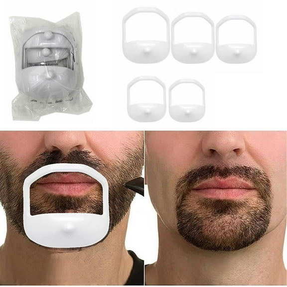 5Pcs Men's Beard Styling Template,Elegent Shaping Tool Trimming Styling,for Handsome Male
