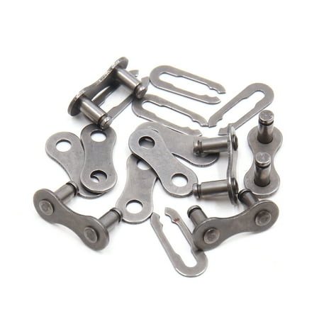 Unique Bargains 5Pcs Metal Chain Link Joint Clips Connectors for MTB Bike Bicycle 0.83" x 0.35" x 0.39"