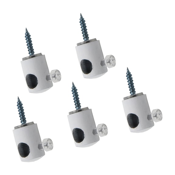 5Pcs Metal Chandelier Hooks for Ceiling Light Cord Organizing, Wire Clips Hanging Plate Fixtures