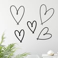 thumbnail image 1 of 5Pcs Metal Heart Wall Art Décor Love Heart Wall Decoration Sign Metal Wall Ornaments for Valentine's Day Farmhouse Decor Minimalist for Living room Bathroom Bedroom Dining Room-Housewarming Gifts, 1 of 13