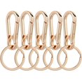 thumbnail image 1 of 5Pcs Metal Keychains Keyring Key Chain Ring Clip Holder Organizer for Home Car Keys Key Finder Women Men, 1 of 6