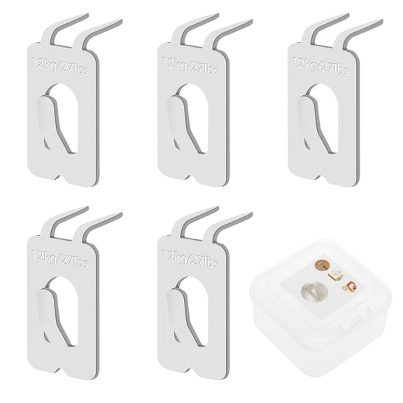 5Pcs Metal Picture Hanger Heavy Duty Drywall Hook Easy to Install Picture Hanging Claw Stable Support Wall Photo Hanger for Home