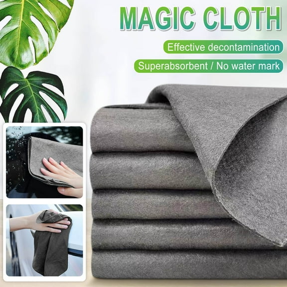5Pcs Microfiber Cleaning Cloths, Ultra Soft Cleaning Rags for Cleaning House, Super Absorbent Microfiber Cloths for Kitchen, Multi-Purpose Cleaning Cloths for Car, Lint-Free, Streak-Free | Xuniizn