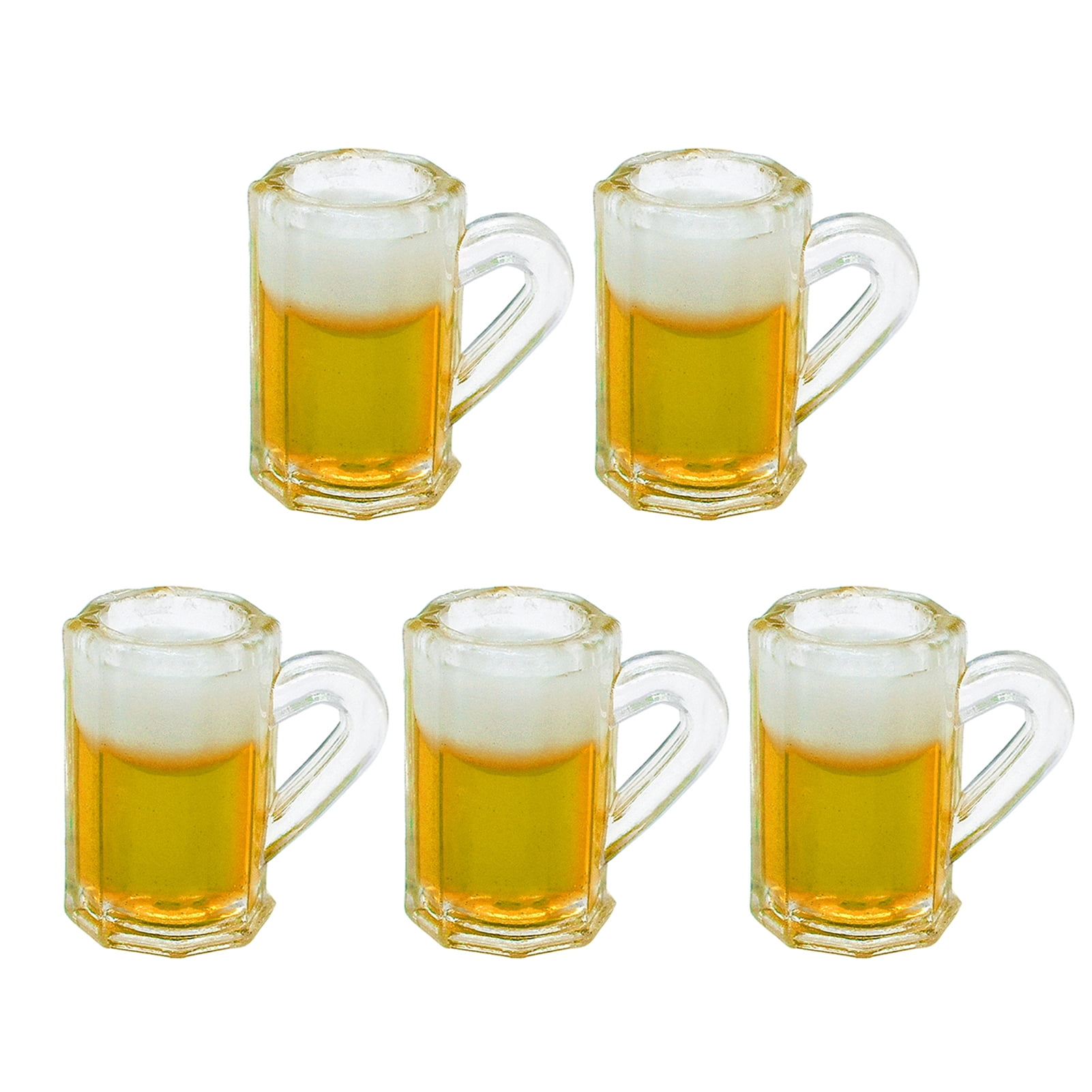 5Pcs Mini Beer Mugs Realistic Beautifully Small High Simulation