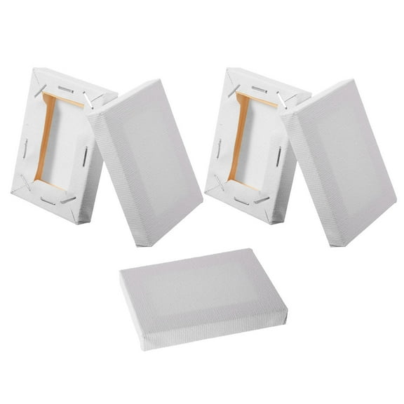 5Pcs Mini Oil Painting Frames Blank Oil Painting Boards Square Shape Mini Painting Canvas Boards