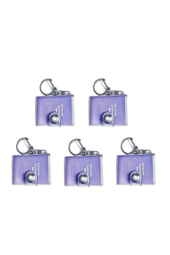 5Pcs Miniature Notebook With Keyring Tiny PVC Notebook Small Memobook Keychain Refillable Journal For Backpacks Charm