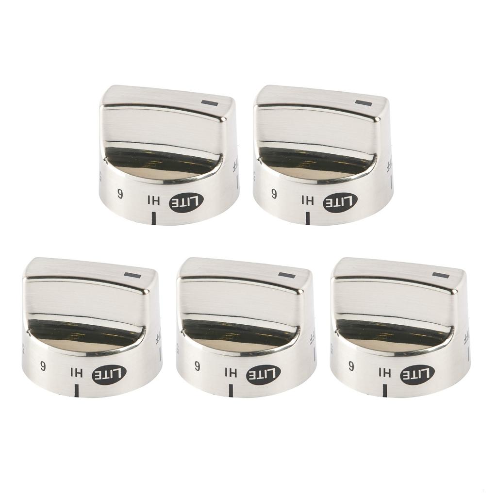 5Pcs Modern Gas Range Knob Replacement for 1062940 AH979119 EA979119 PS979119 79075403501 Gas Stove Accessories