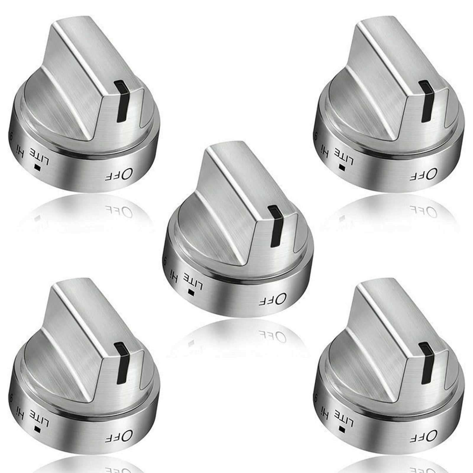 5Pcs Modern Knob Replacement for JGBS66REK3SS AP5989029 JGBS66REK4SS PS11729081 Stove Accessories