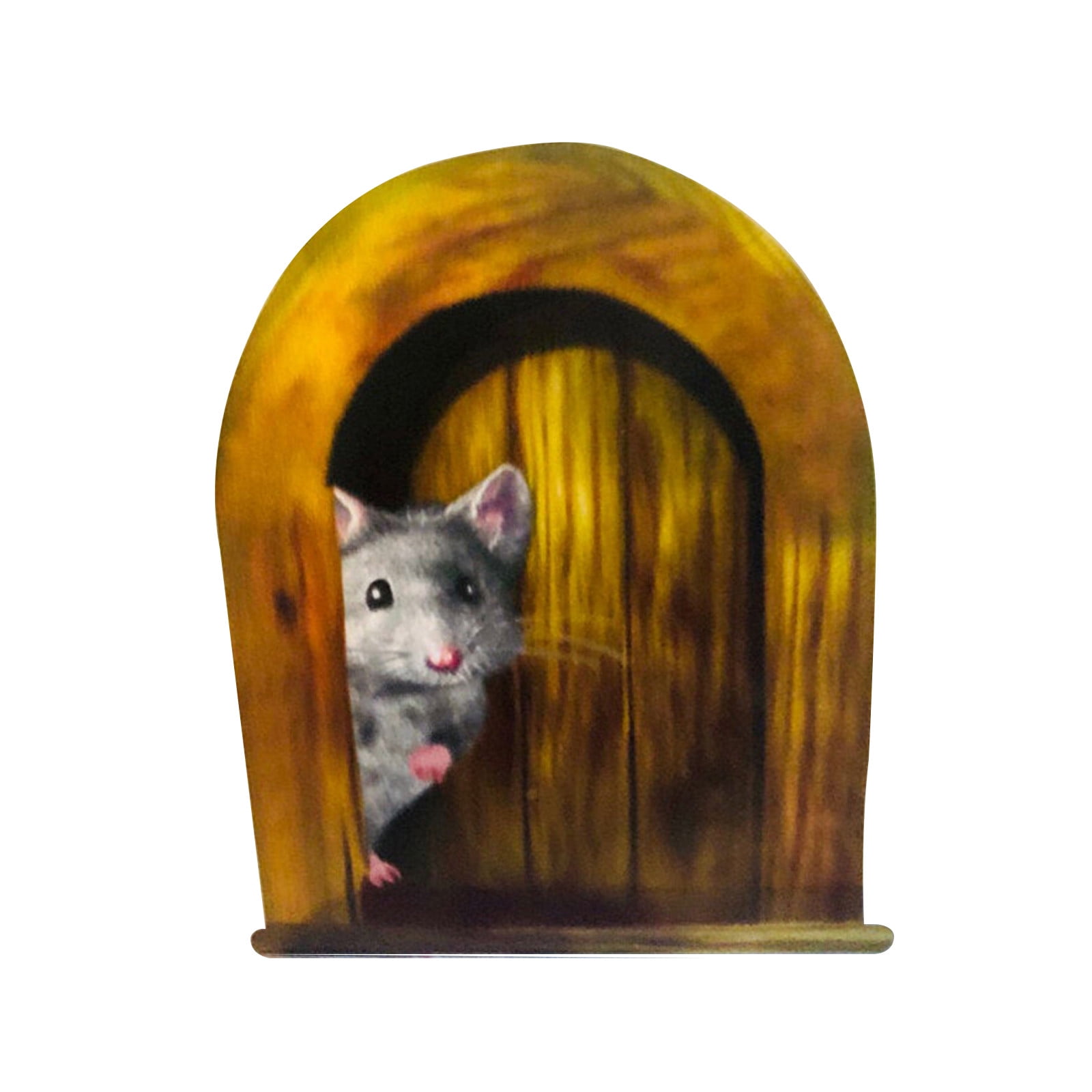 5Pcs Mouse Fun Stickers Mouse 3D Wall Sticker Realistic Scaredy Mice