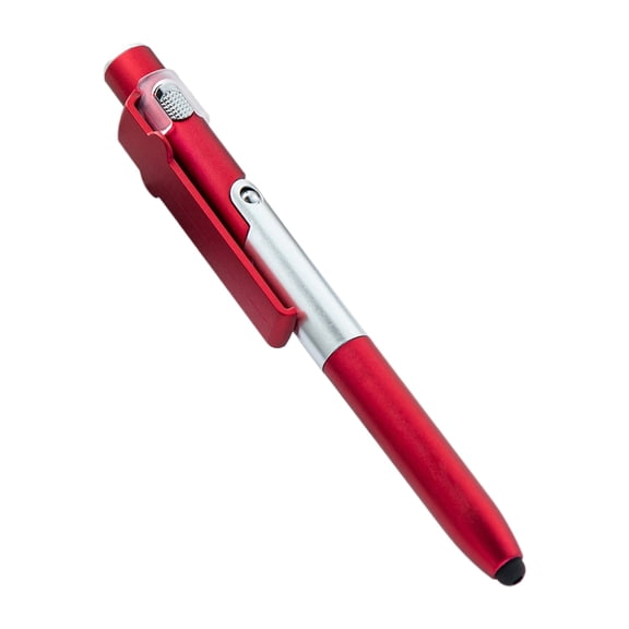 5Pcs Multifunctional Ballpoint Pen with Tip, Led Light, Foldable Phone Stand, 4-IN-1 Pen Business Gift Pen