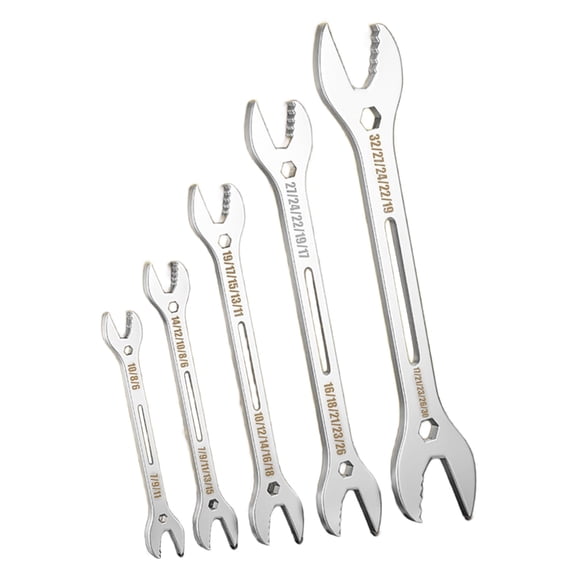 5Pcs Multifunctional Double End Open End Wrench Torque Wrench Hardware Tool