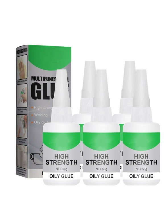 5Pcs Multifunctional Glue, Welding High-Strength Oily Glue, Universal Super Glue Welding High-Strength Oily Glue, Quickly Repair, Waterproof，50g