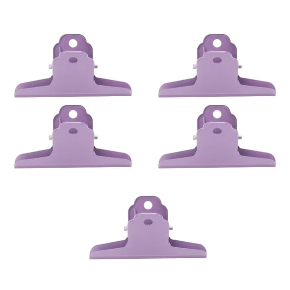 5Pcs Multipurpose Metal Document Clips Heavy Duty Steel Hinge Clip Paper Clamps For File Receipt Bills Photo Food Bag