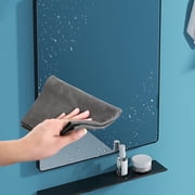 5Pcs Multipurpose Microfiber Cleaning Cloth Dust Removal Highly Absorbent Scratchproof Cleaning Towels for Metal kitchen Window Car Gray 20cmx30cm