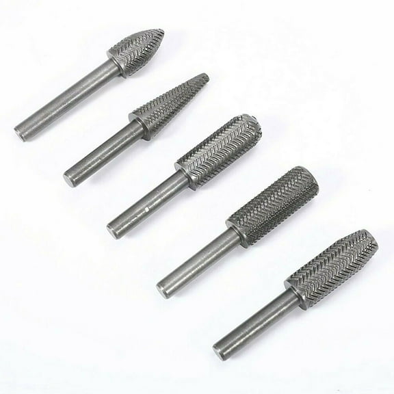 5Pcs Multipurpose Rotary Rasp Kit for Copper, Aluminum, Wood, and More Essential Tool for DIY and Crafts