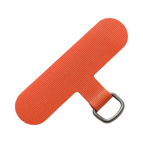 5Pcs NEW Detachable Replacement Phone Hanging Cord Patch Tether Pad Phone Anti-lost Lanyard Nylon ORANGE