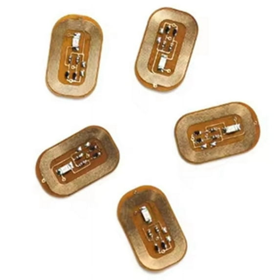 5Pcs NFC Flash Nail Sticker LED Bare Chip Intelligent Luminous Nail Lamp Nail Sticker Enhancement