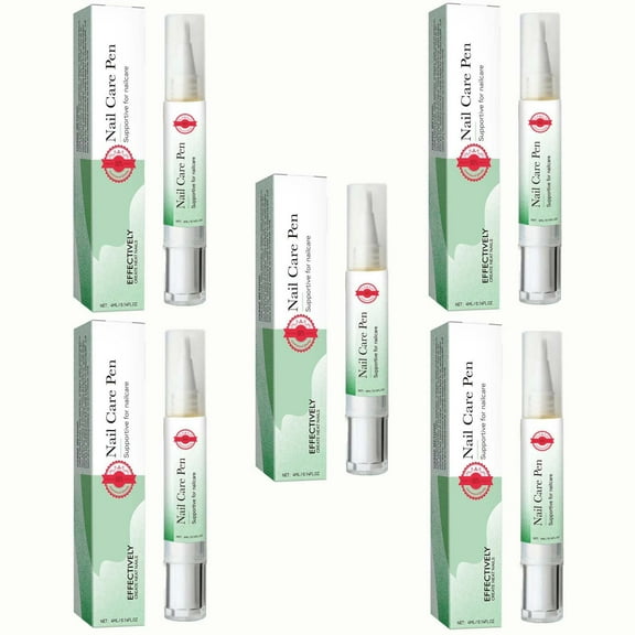 5Pcs Nail Nutritional Oil Pen Liquid, Nail Cuticle Oil Pen, Plant-Based Nail Oil with Vitamin E Nail, Damaged Nails Repair Serum for Repairing Cracked & the Dry Cuticle, 4ml
