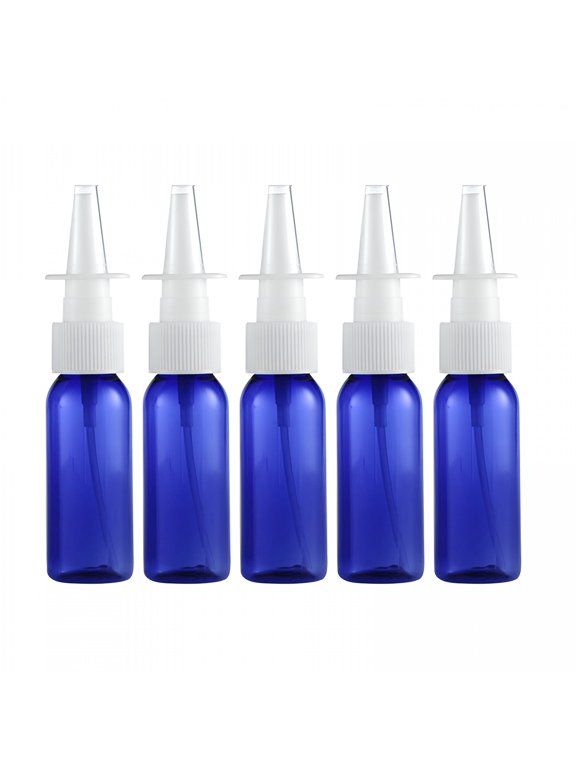 5Pcs Nasal Spray Bottle,30Ml Pet Refillable Fine Mist Sprayers Atomizers,Reusable Small Empty Nasal Sprayer for Intranasal Insulin Colloidal Silver and Saline Solutions,12.5cm,Multicolor