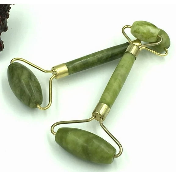 5Pcs Natural Jade Stone Face Massager Rollers Spa Head Neck Body Facial Tools