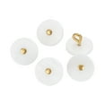 thumbnail image 1 of 5Pcs Natural Shell Button, 11.5mm Flat Shell Shank Buttons, Mixed White/Gold, 1 of 6