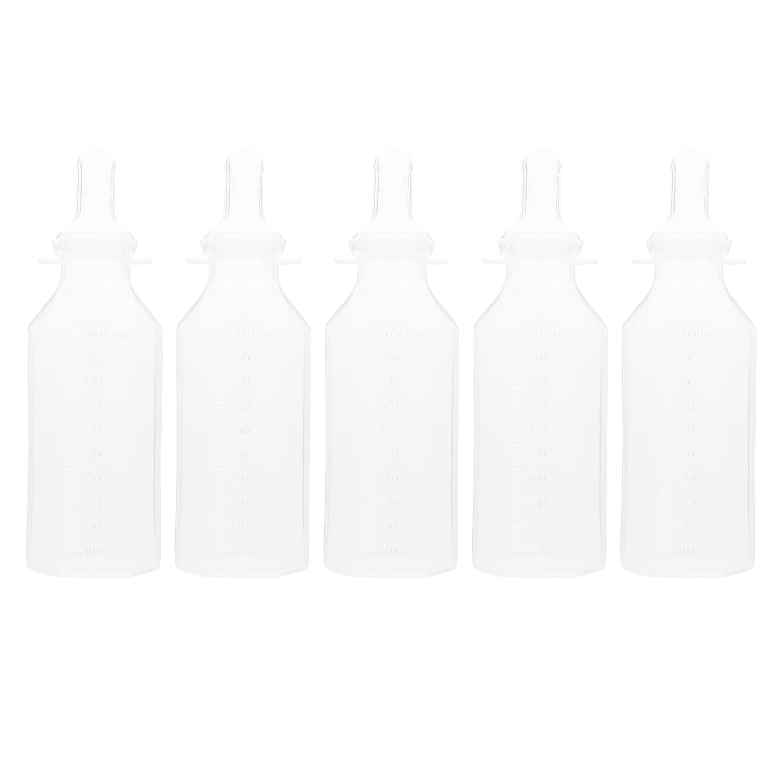 5Pcs Newborn Disposable Milk Bottles Babies Supple Milk Bottles (White