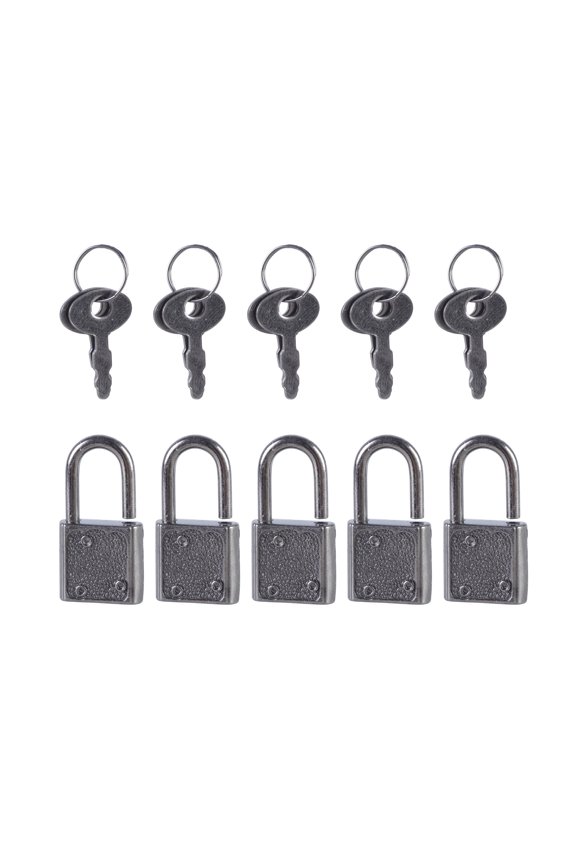 5Pcs Notebook Luggage Belt Padlock Lock With Key Portable Suitcases Locker Securing Lock Notebook Safety Lock Enduring