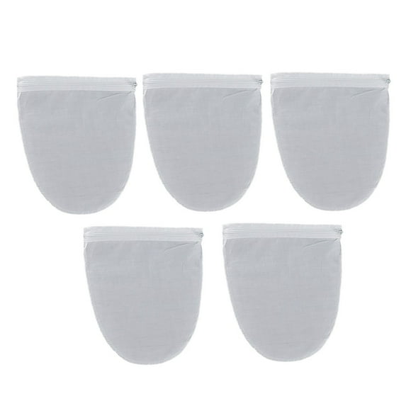 5Pcs Nylon Reusable Fine Mesh Tea Beer Juice Filter Cloth For Coffee Yogurt Milk -(small size)