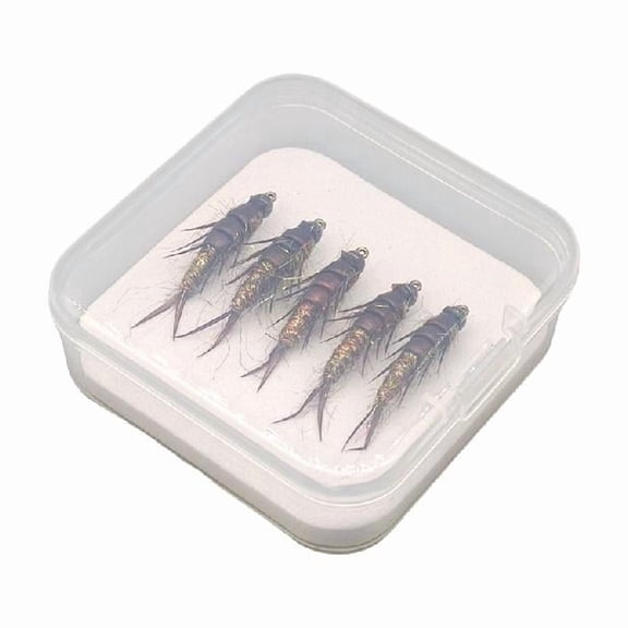 5Pcs Nymph Artificial Fishing Baits1nsectFly Fly Fishing Lures Baits