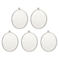 5Pcs Oblate Shape Clear Ornament 3.5 Inch Christmas Fillable Display ...