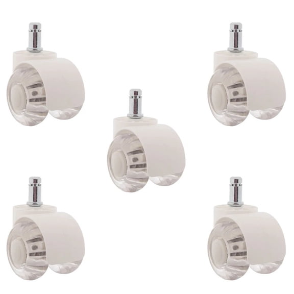 5Pcs Office Chair Casters Wheels 2 Inch Heavy Duty Mute Desk Chair Wheels Universal Fit Wheels For All Floors ,Easy to Install
