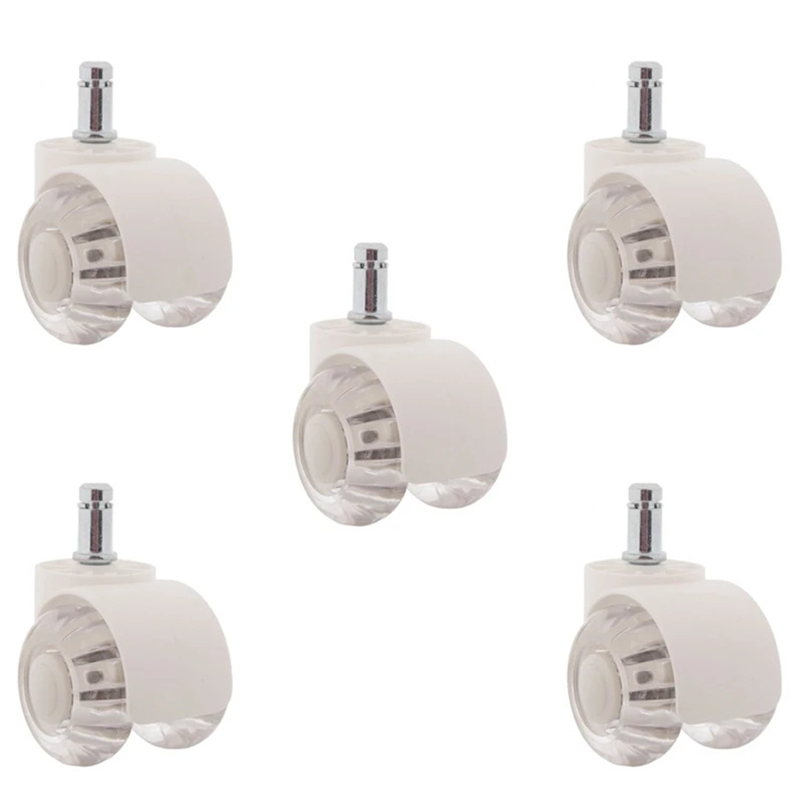 5Pcs Office Chair Casters Wheels 2 Inch Heavy Duty Mute Desk Chair Wheels Universal Fit Wheels For All Floors ,Multiple Uses