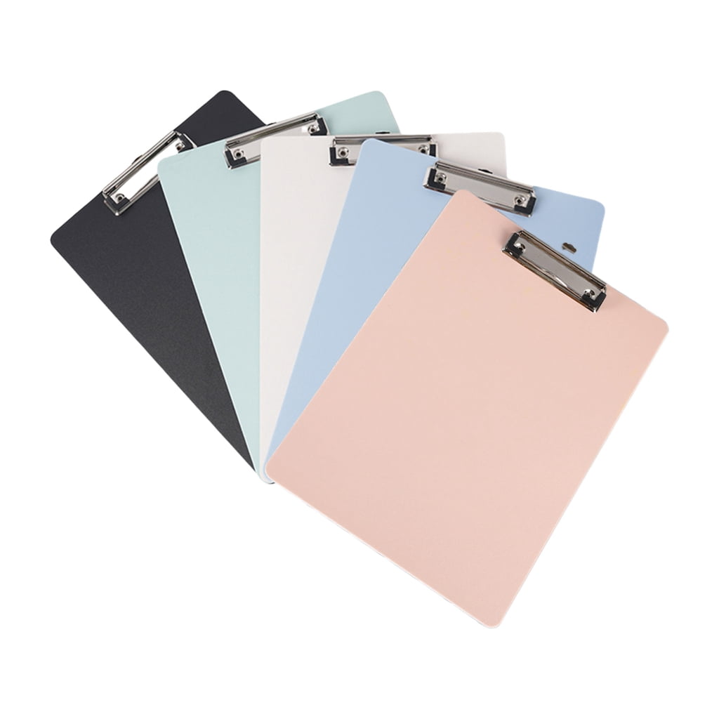 5Pcs Conference Clipboard with Retactable Hanging Hook 12x8.6Inch for Office