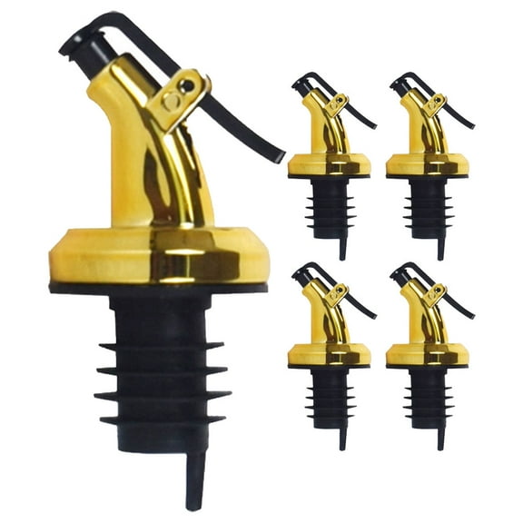 5Pcs Olive Oil Dispenser Spouts for Mason Jar Reusable Plastic Multi Color