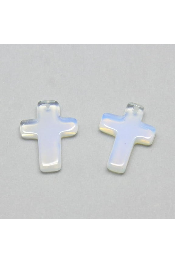 5Pcs Opalite Pendants Gemstone Charms Pendants Pendant Necklace Natural Stone Charms for Necklace Bracelet Jewelry Making DIY Craft Making 18x13x3mm Hole: 1mm Making DIY