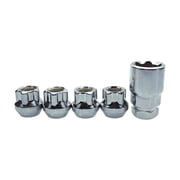 5Pcs Open End Wheel Nut Lock Anti Theft Steel Nut M12x1.5 M12X1.25 Anti-Theft Locking Easy Installation