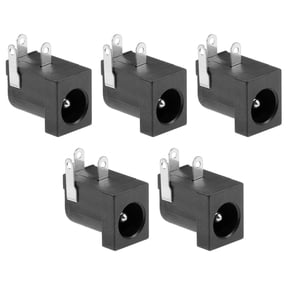 5Pcs PCB Mount DC005 5.5mm x 2.1mm 3 Pin Audio Video DC Power Connector Socket
